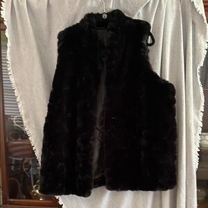 Rachel Zoe Luxurious Black Faux Fur